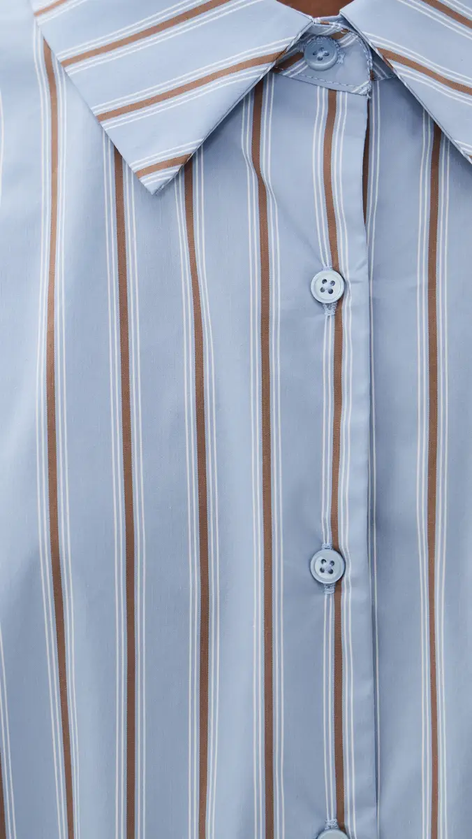 English Factory Striped Balloon Sleeve Shirt | Thumbnail 6 English Factory Striped Balloon Sleeve Shirt | Thumbnail 6