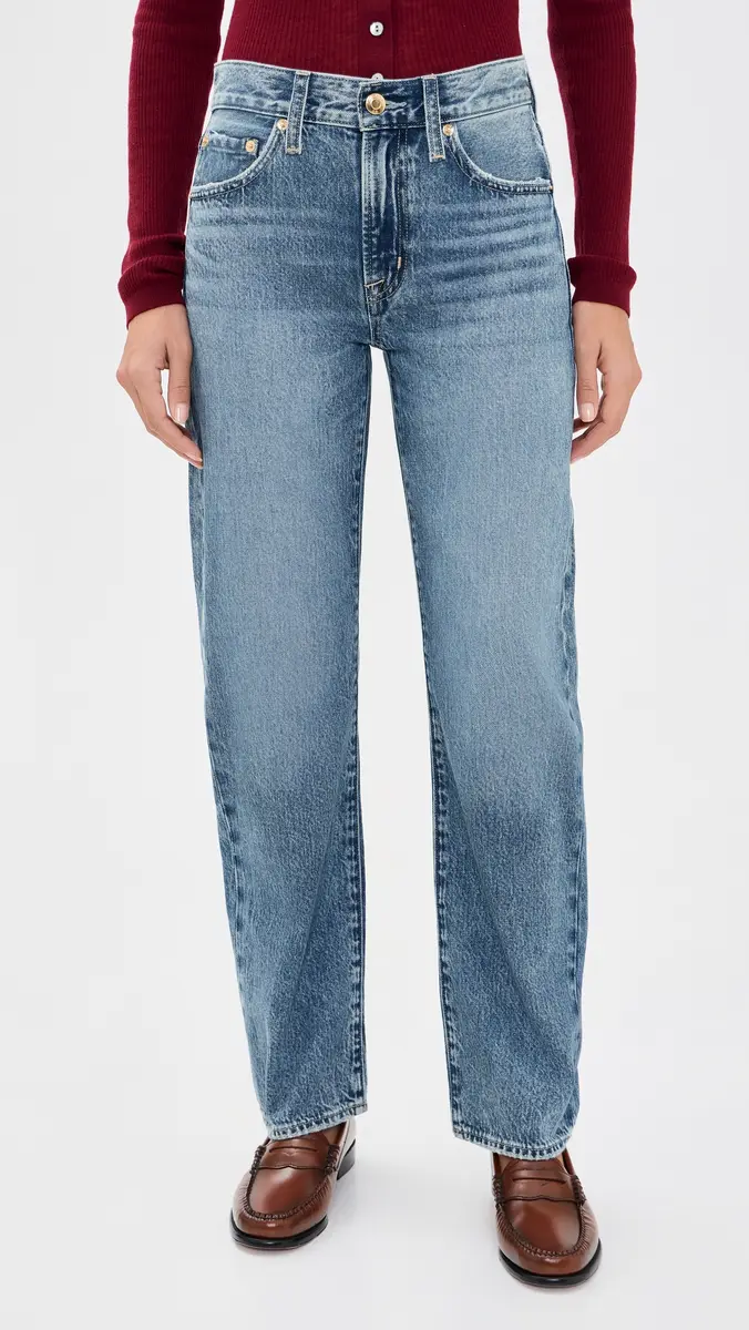 Pistola Lexi Mid Rise Bowed Straight Jeans | Thumbnail 2 Pistola Lexi Mid Rise Bowed Straight Jeans | Thumbnail 2
