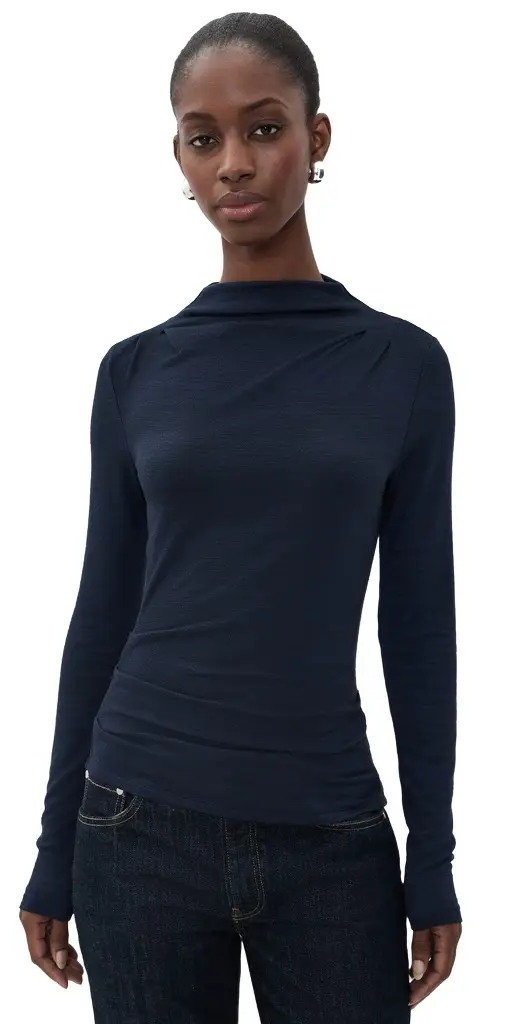 Proenza Schouler White Label Marled Jersey Mimi Top