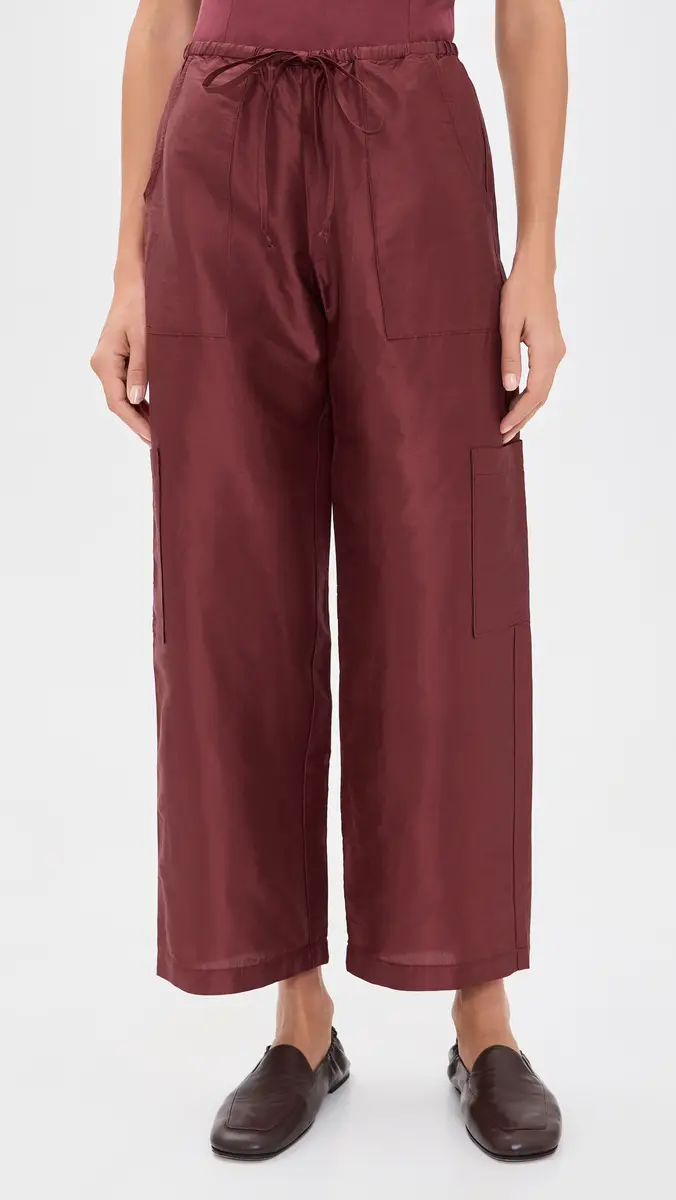 DONNI. DONNI. The Silk Taffeta Drawstring Cargo Pants | Thumbnail 2 DONNI. DONNI. The Silk Taffeta Drawstring Cargo Pants | Thumbnail 2