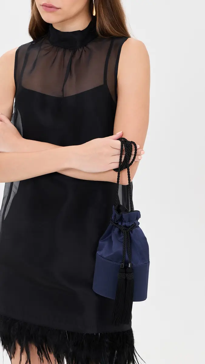 Hunting Season The Lola Satin Bucket Bag | Thumbnail 3 Hunting Season The Lola Satin Bucket Bag | Thumbnail 3