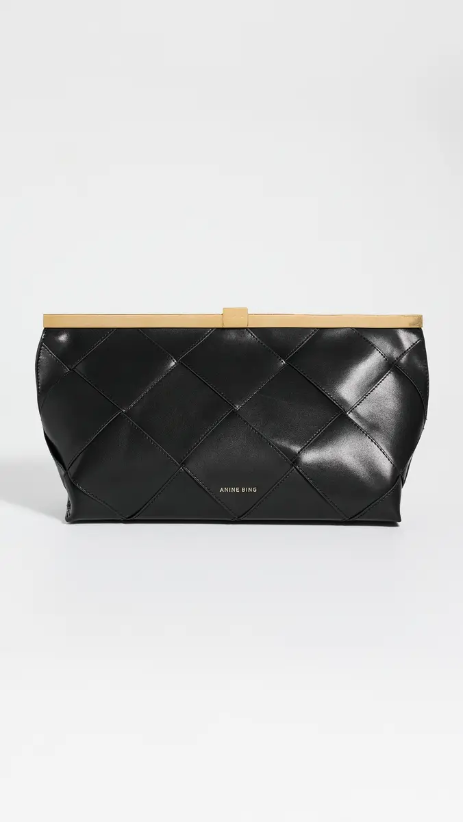 Anine Bing Anine Clutch Braided Leather | Thumbnail 2 Anine Bing Anine Clutch Braided Leather | Thumbnail 2