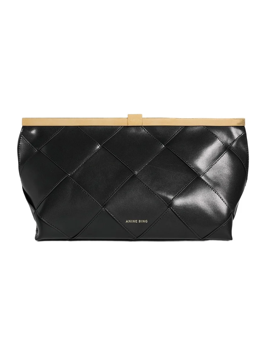 Anine Clutch Braided Leather