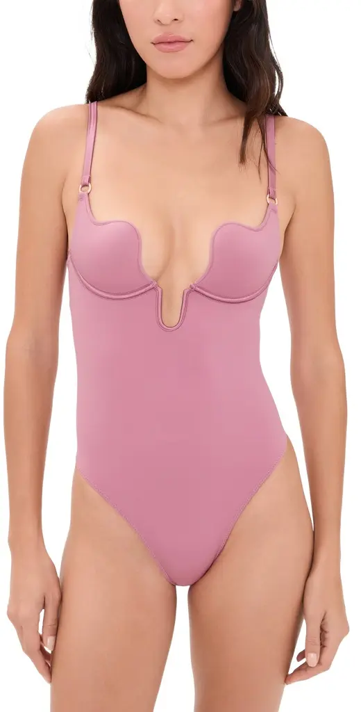 Fleur du Mal Seduce U-Plunge Bodysuit