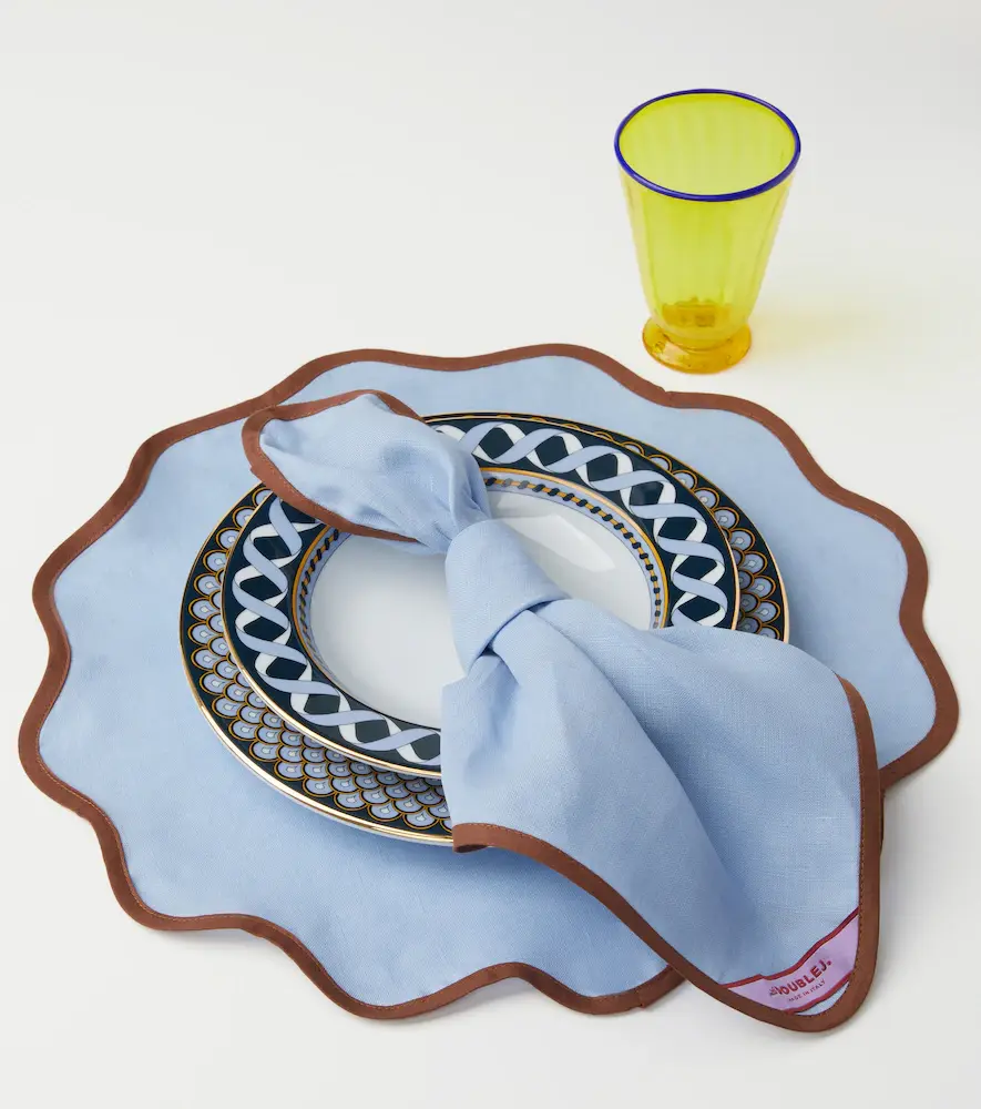 La DoubleJ Rainbow Sky Large set of 2 napkins | Thumbnail 4 La DoubleJ Rainbow Sky Large set of 2 napkins | Thumbnail 4