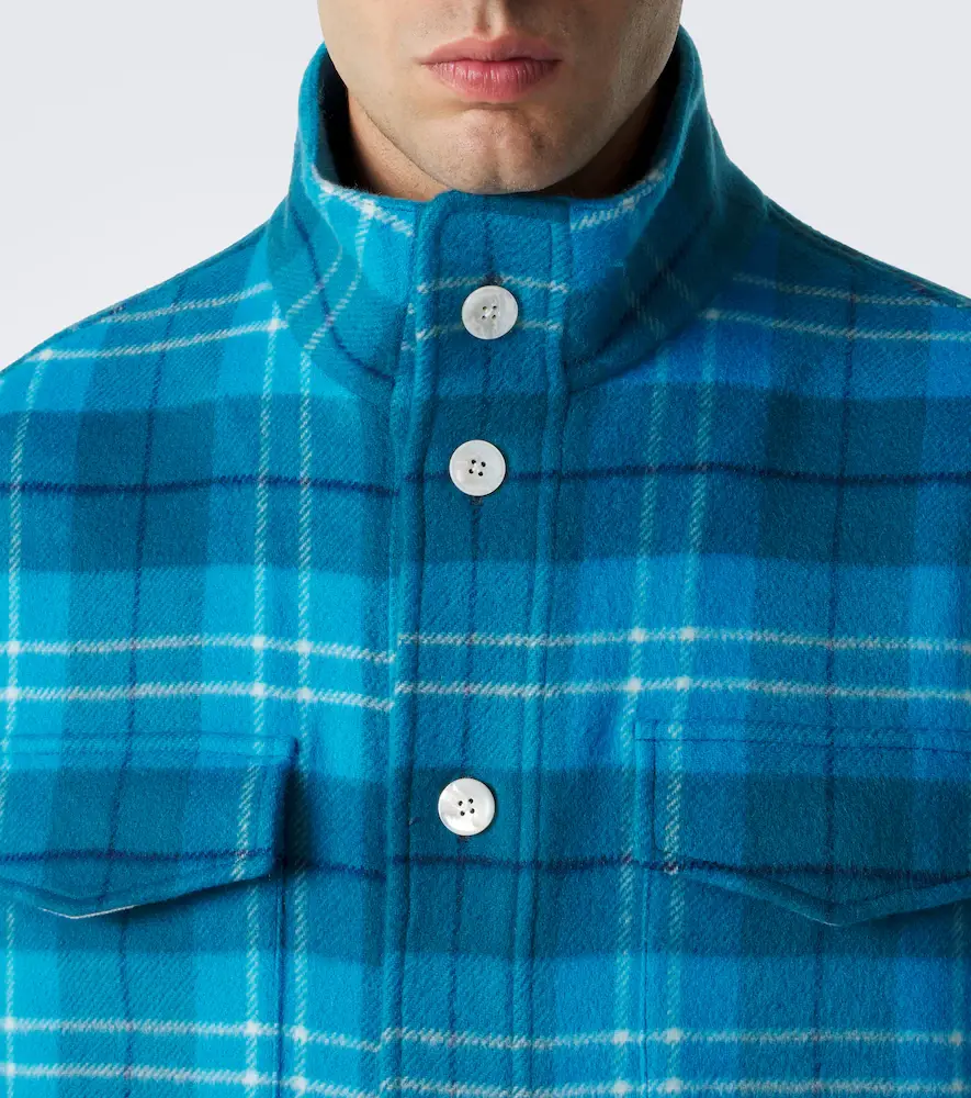 UMIT BENAN St. Moritz plaid cashmere overshirt | Thumbnail 4 UMIT BENAN St. Moritz plaid cashmere overshirt | Thumbnail 4