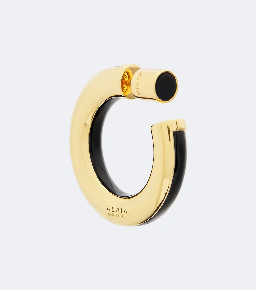 Alaïa Alaïa Ray hoop earrings | Thumbnail 2