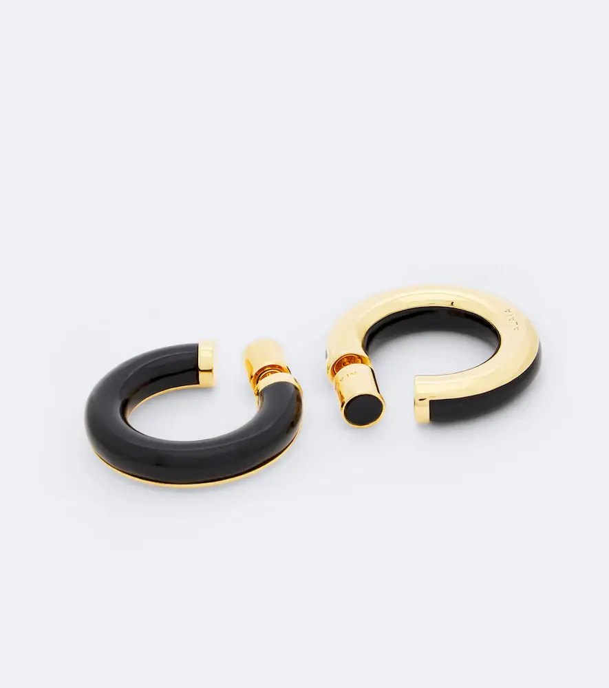 Alaïa Alaïa Ray hoop earrings | Thumbnail 3