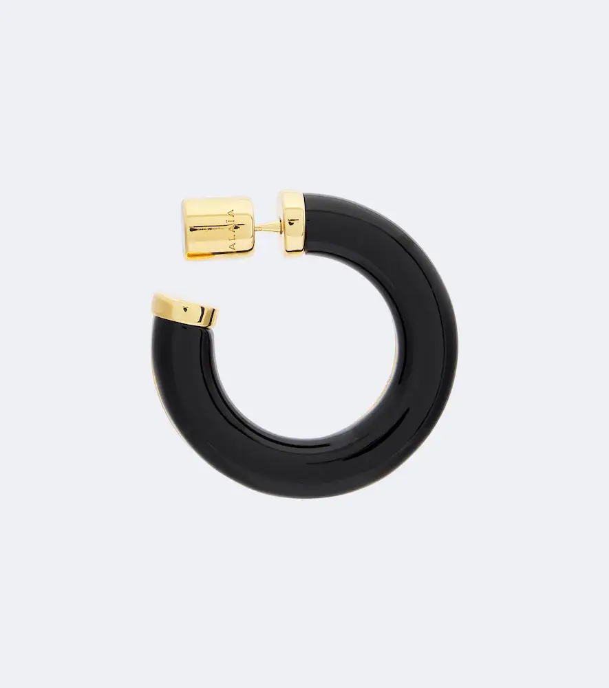 Alaïa Alaïa Ray hoop earrings | Thumbnail 4