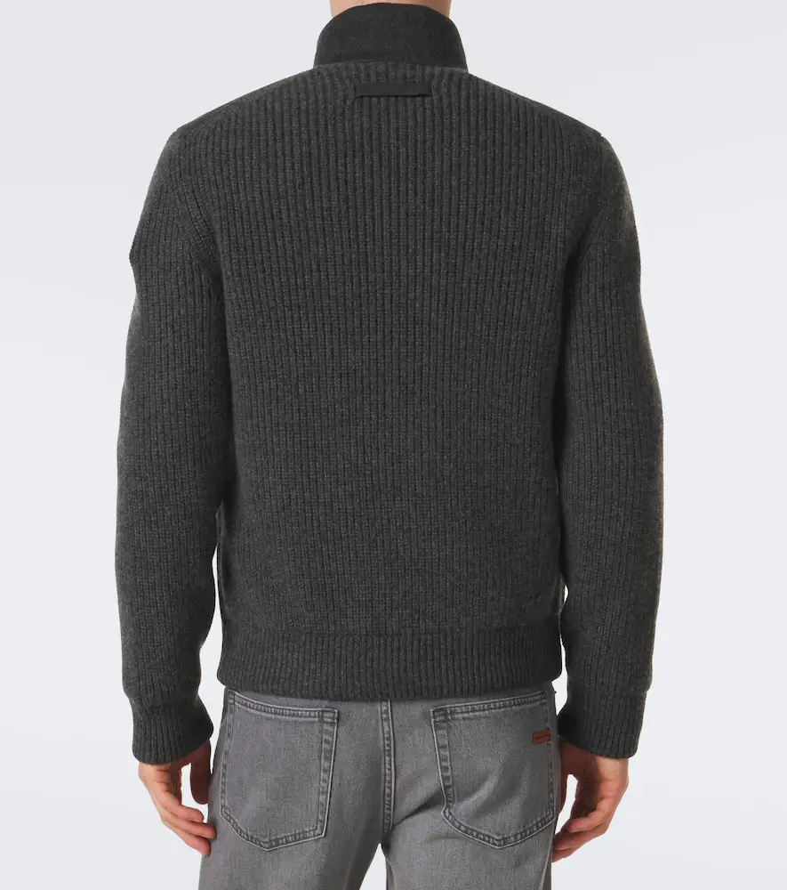 Zegna Cashmere zip-up cardigan | Thumbnail 6 Zegna Cashmere zip-up cardigan | Thumbnail 6
