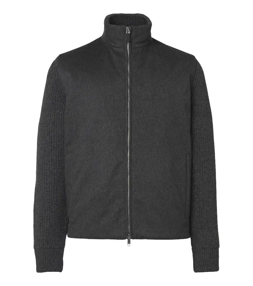 Zegna Cashmere zip-up cardigan
