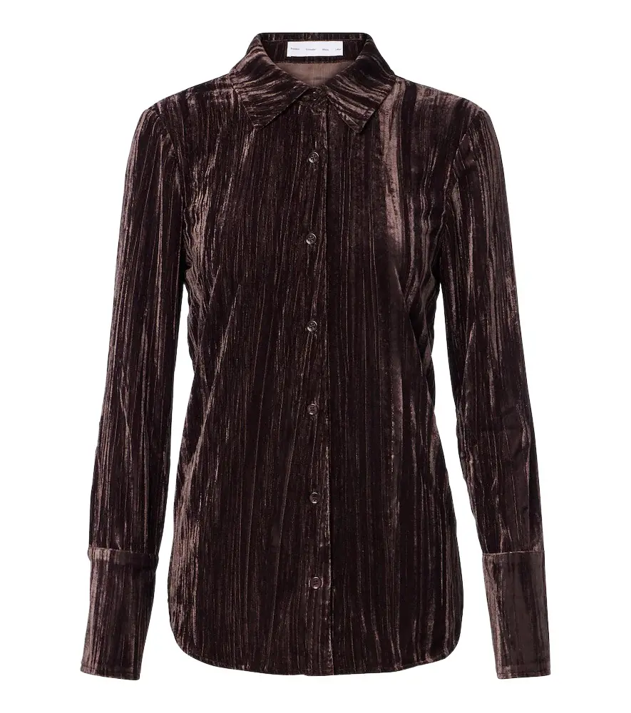 White Label Madi velvet shirt White Label Madi velvet shirt