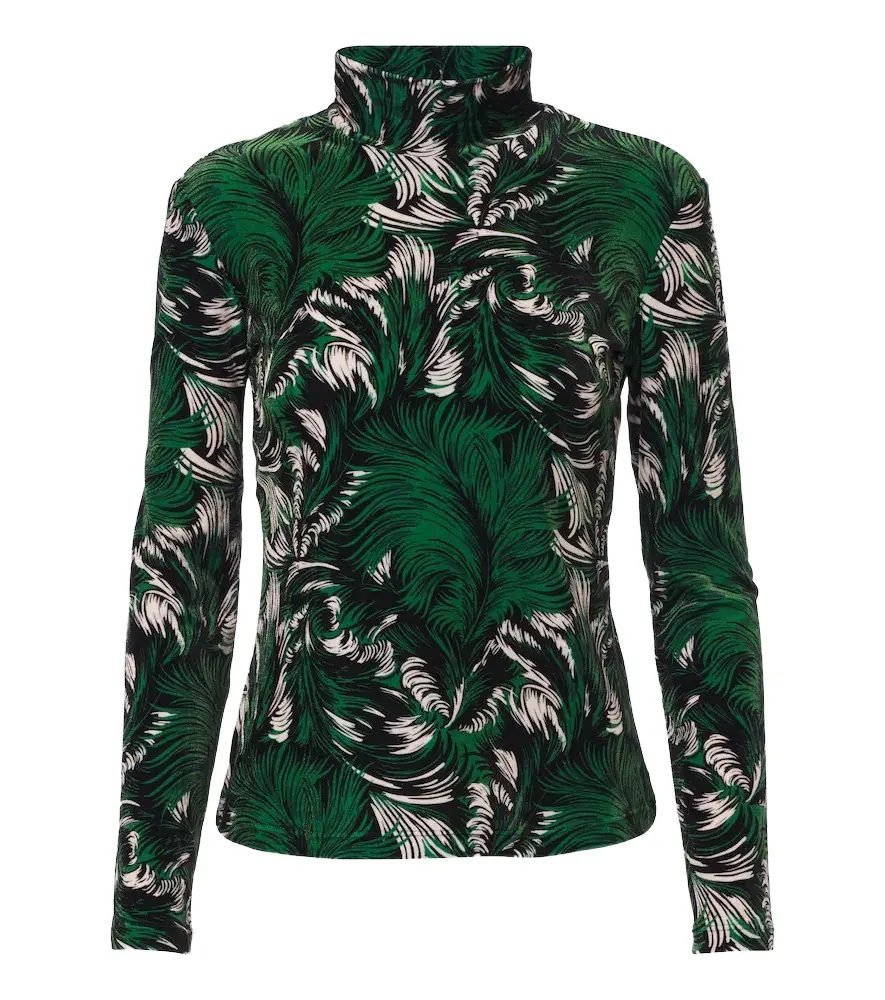 Printed velvet top Printed velvet top