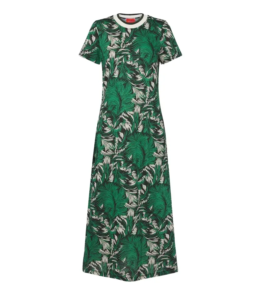 La DoubleJ Sporty Swing cotton jersey midi dress