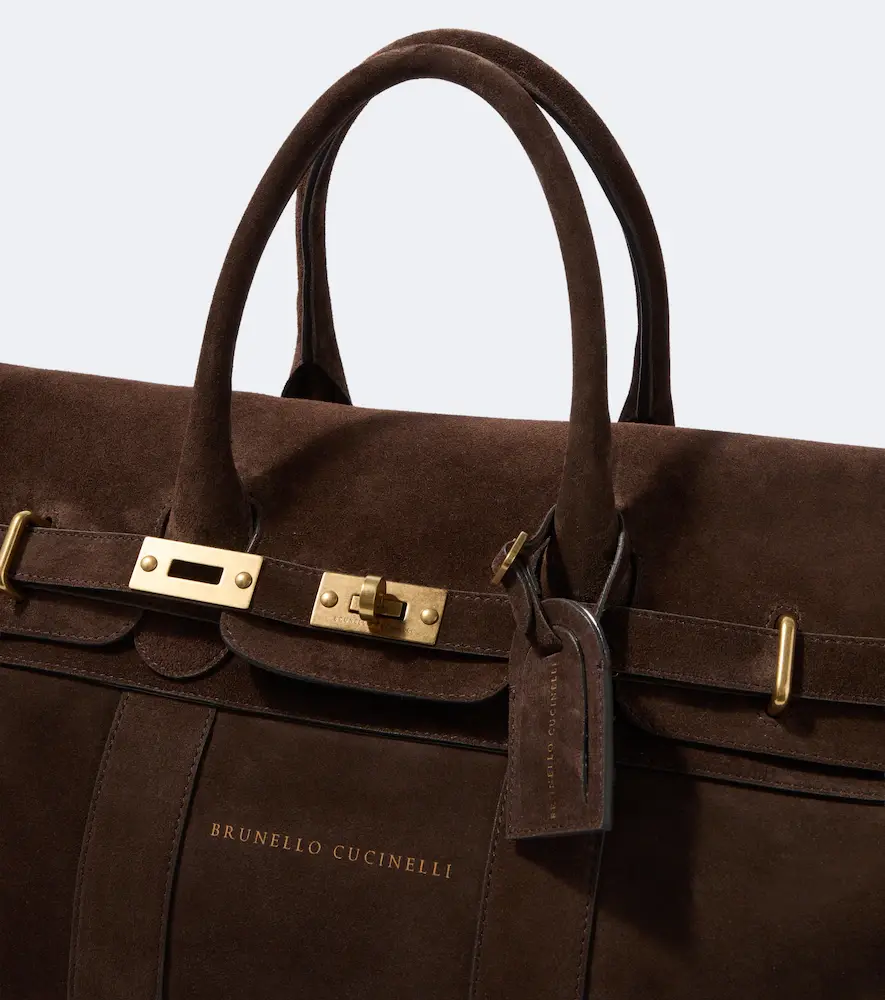 Brunello Cucinelli Suede duffel bag | Thumbnail 3