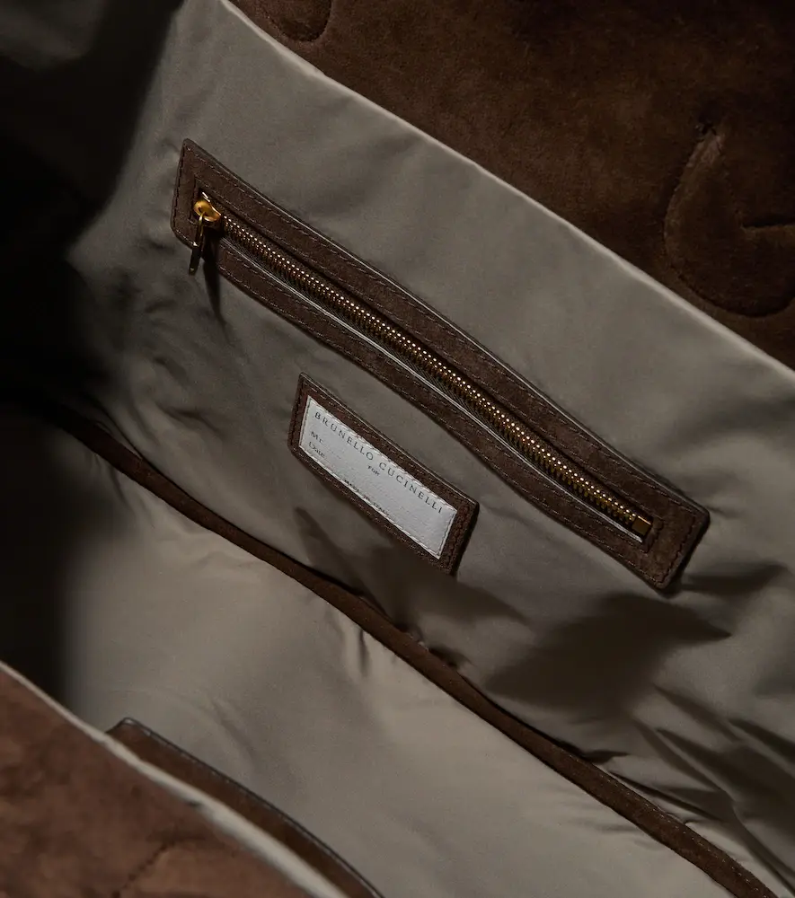 Brunello Cucinelli Suede duffel bag | Thumbnail 4