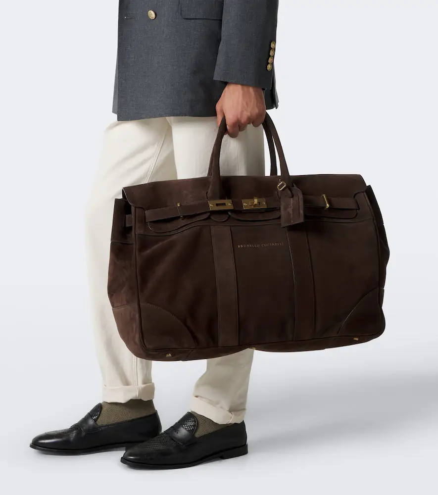 Brunello Cucinelli Suede duffel bag | Thumbnail 5