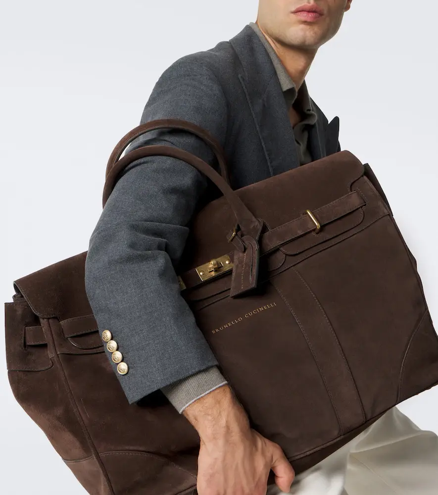 Brunello Cucinelli Suede duffel bag | Thumbnail 6