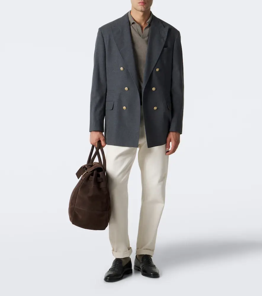 Brunello Cucinelli Suede duffel bag | Thumbnail 7