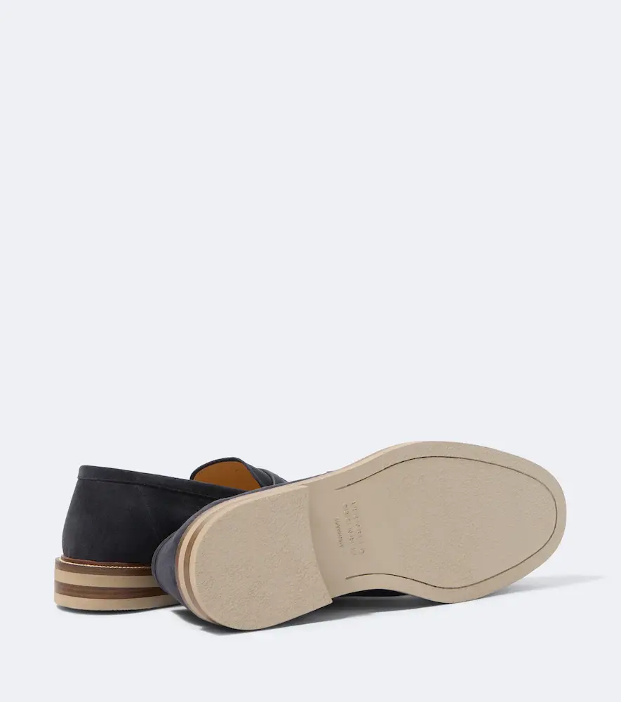 Brunello Cucinelli Suede penny loafers | Thumbnail 2 Brunello Cucinelli Suede penny loafers | Thumbnail 2
