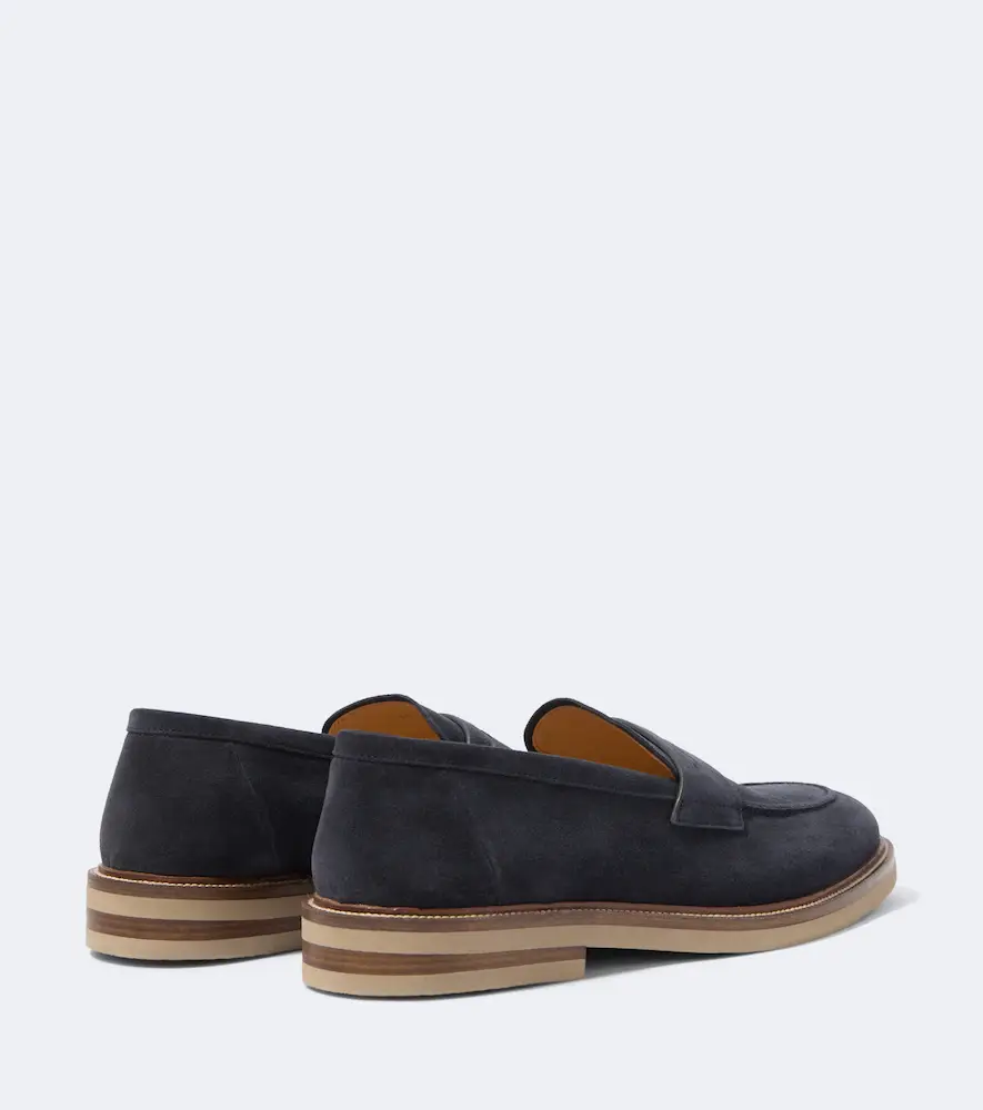 Brunello Cucinelli Suede penny loafers | Thumbnail 5 Brunello Cucinelli Suede penny loafers | Thumbnail 5