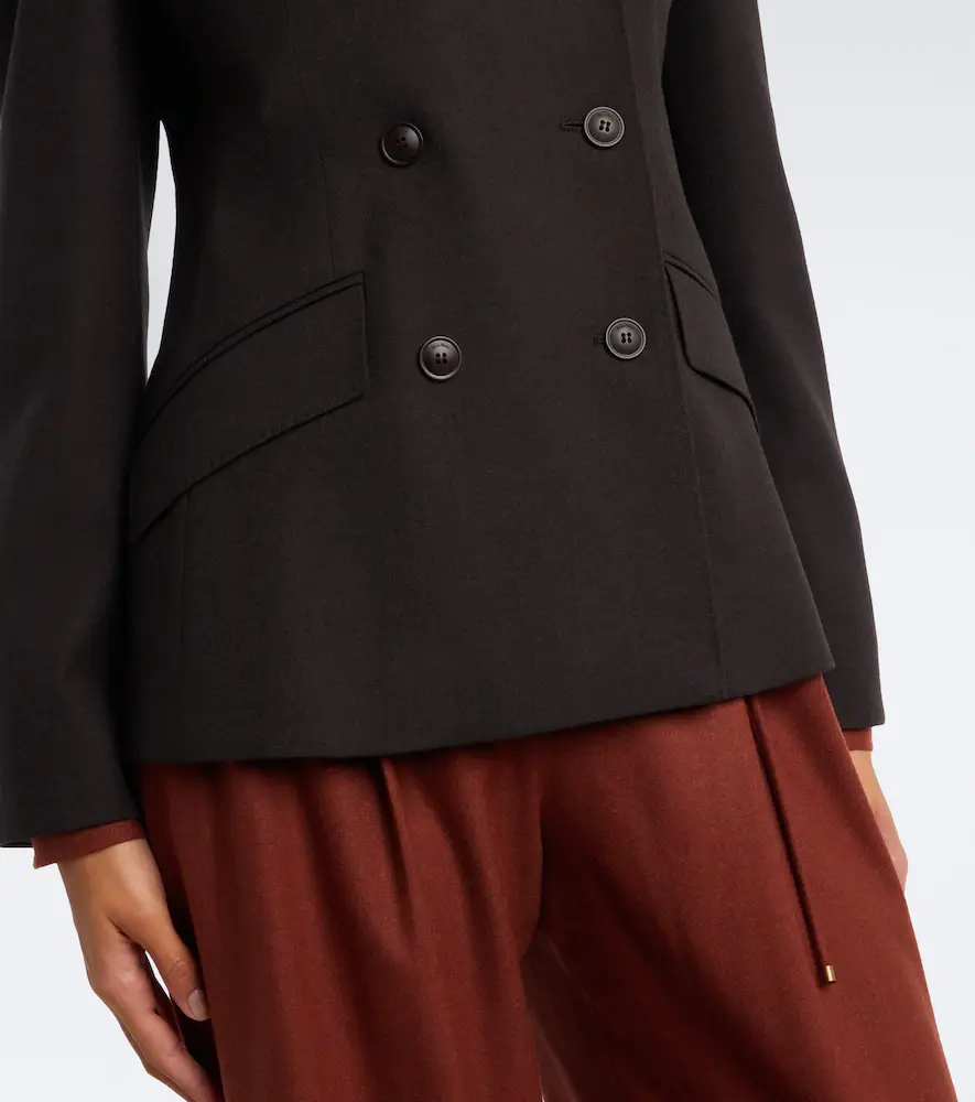 Max Mara Double-breasted wool-blend blazer | Thumbnail 2 Max Mara Double-breasted wool-blend blazer | Thumbnail 2