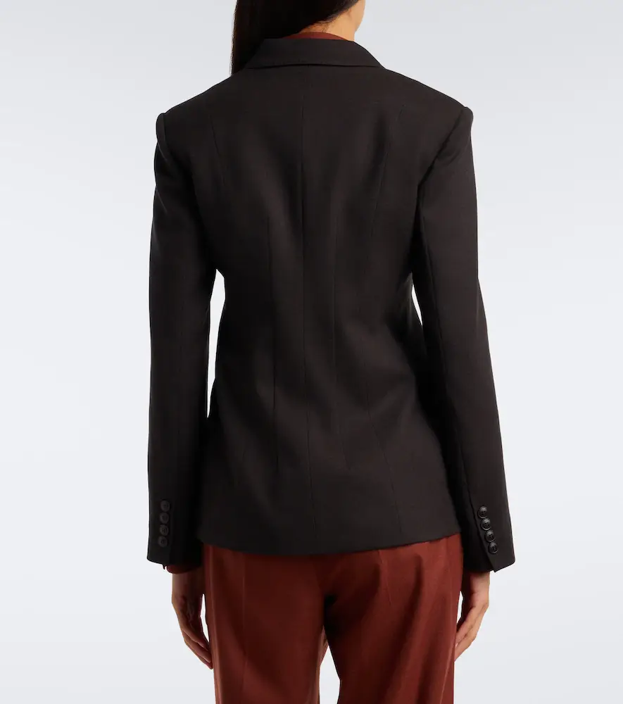Max Mara Double-breasted wool-blend blazer | Thumbnail 3 Max Mara Double-breasted wool-blend blazer | Thumbnail 3