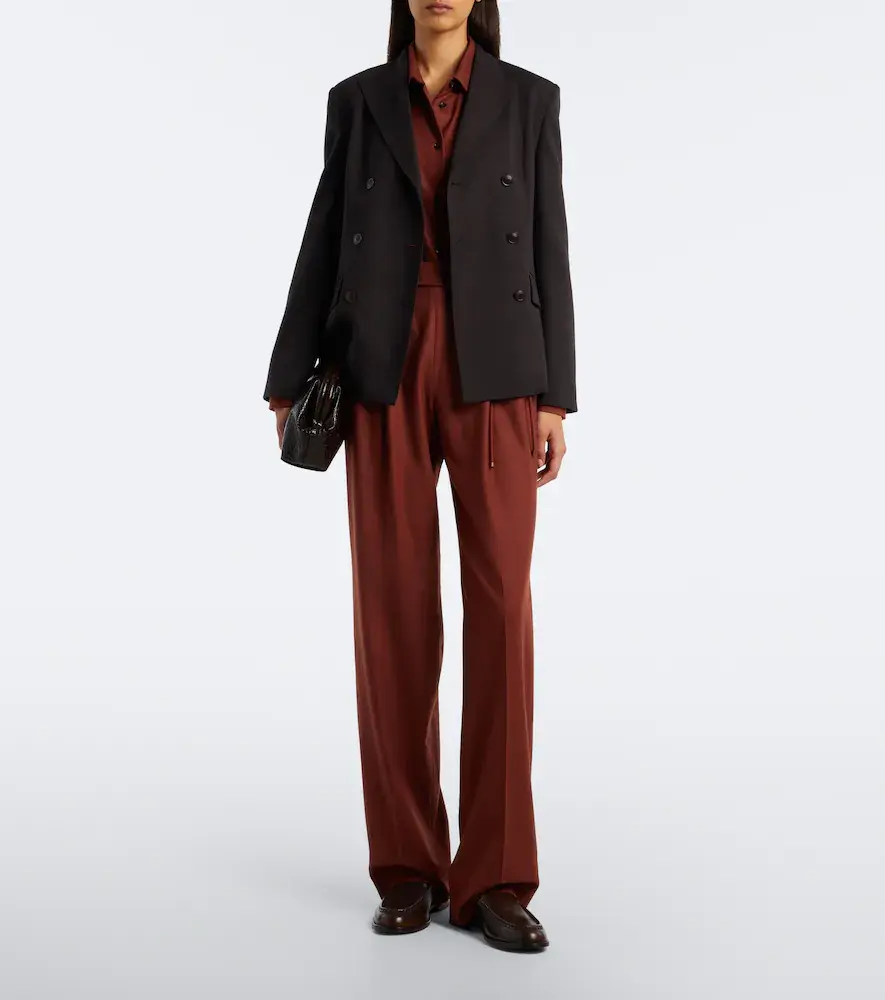 Max Mara Double-breasted wool-blend blazer | Thumbnail 4 Max Mara Double-breasted wool-blend blazer | Thumbnail 4