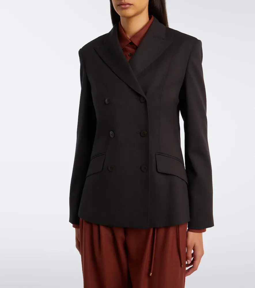 Max Mara Double-breasted wool-blend blazer | Thumbnail 6 Max Mara Double-breasted wool-blend blazer | Thumbnail 6