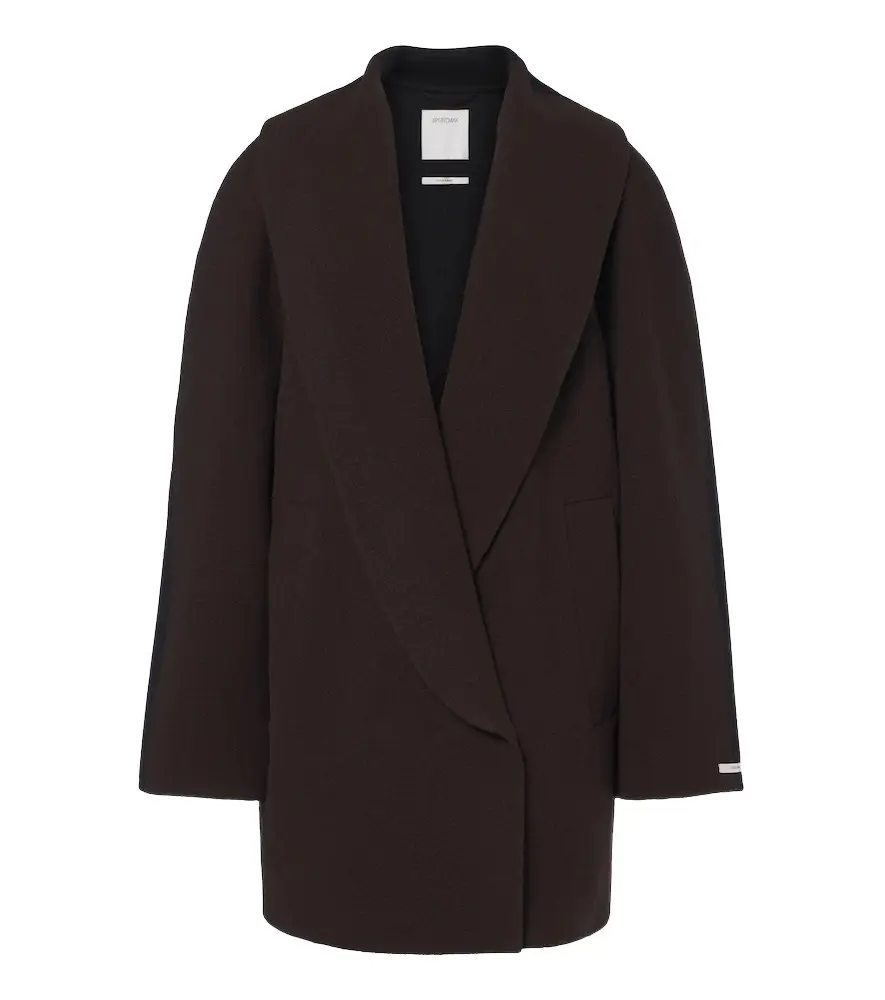 Wool and cashmere coat