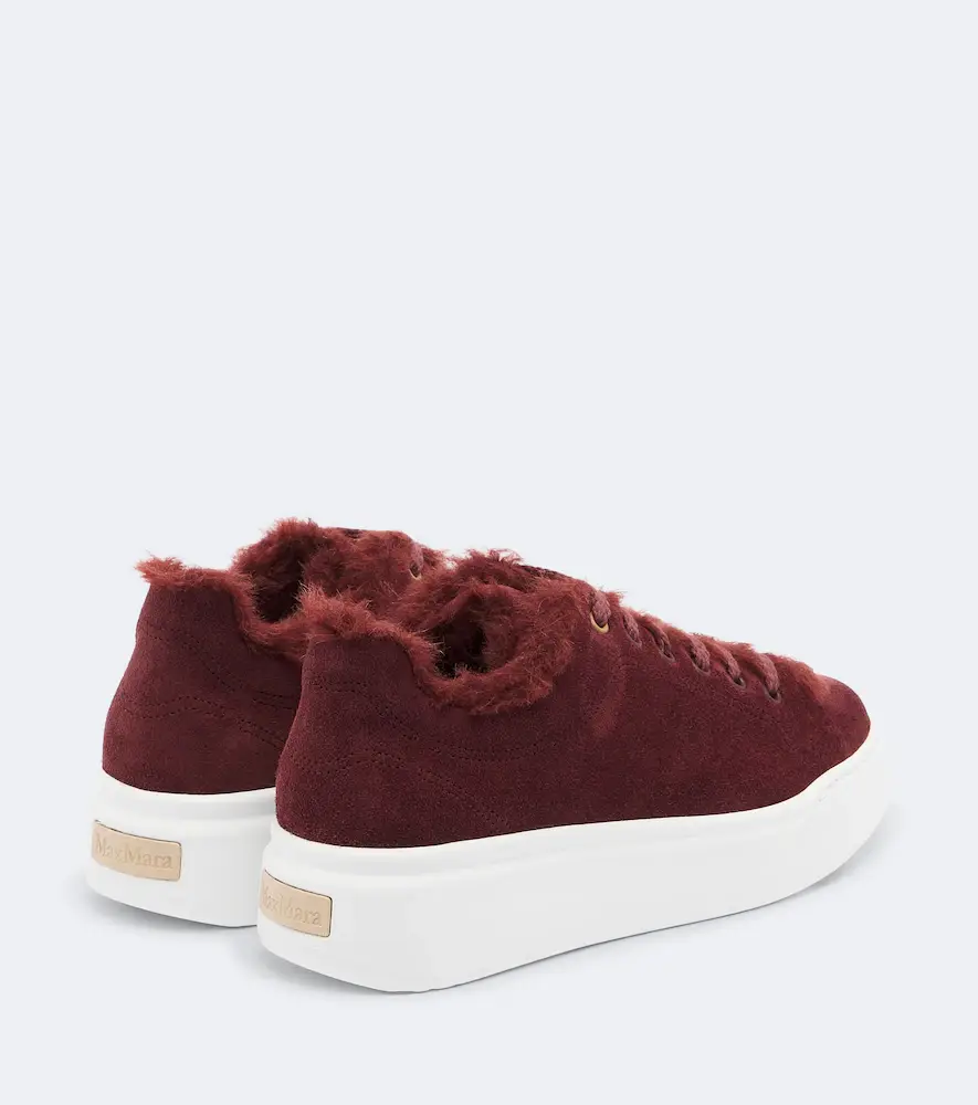 Max Mara Shearling-lined suede sneakers | Thumbnail 3 Max Mara Shearling-lined suede sneakers | Thumbnail 3
