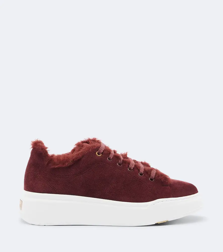 Max Mara Shearling-lined suede sneakers | Thumbnail 4 Max Mara Shearling-lined suede sneakers | Thumbnail 4