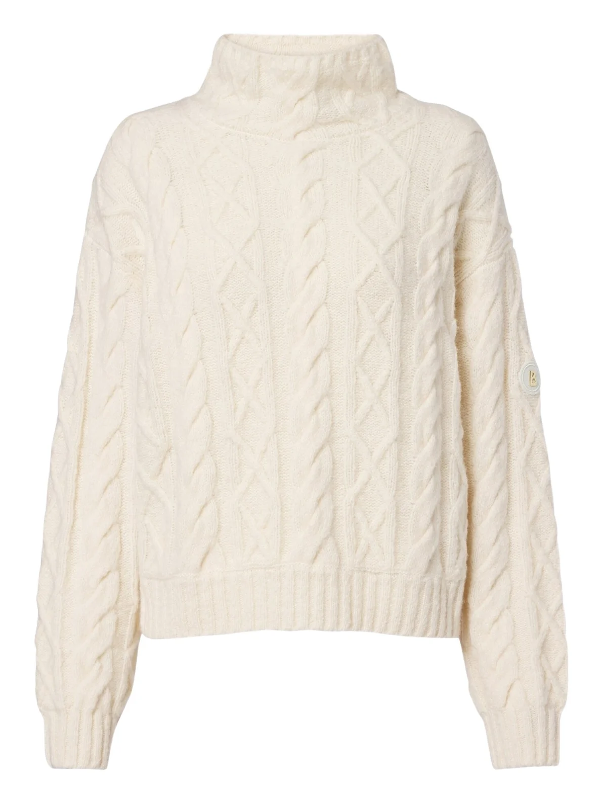 Malene cable-knit wool-blend turtleneck sweater Malene cable-knit wool-blend turtleneck sweater