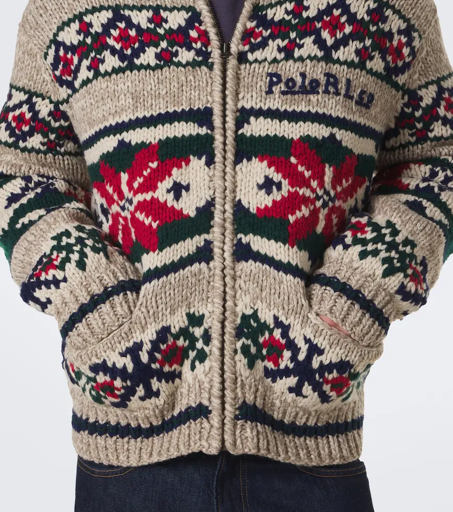 Polo Ralph Lauren Intarsia wool zip-up cardigan | Thumbnail 2 Polo Ralph Lauren Intarsia wool zip-up cardigan | Thumbnail 2