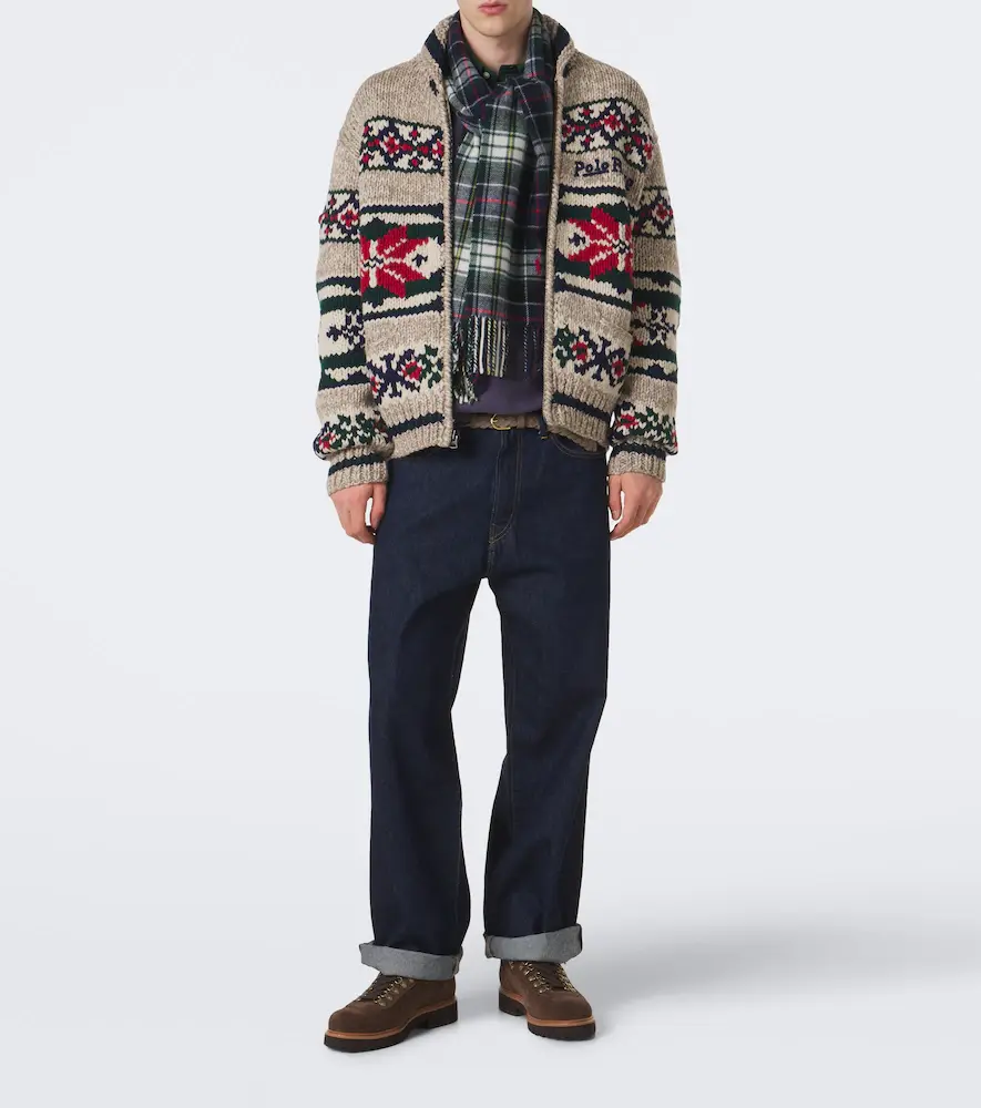 Polo Ralph Lauren Intarsia wool zip-up cardigan | Thumbnail 3 Polo Ralph Lauren Intarsia wool zip-up cardigan | Thumbnail 3