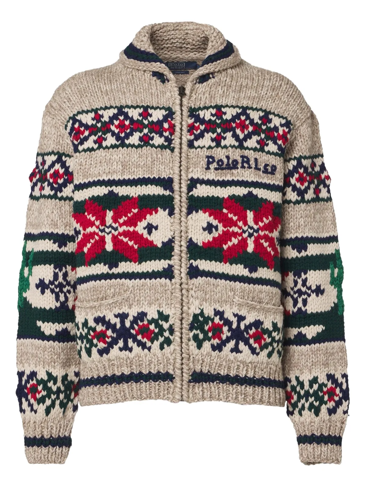 Polo Ralph Lauren Intarsia wool zip-up cardigan