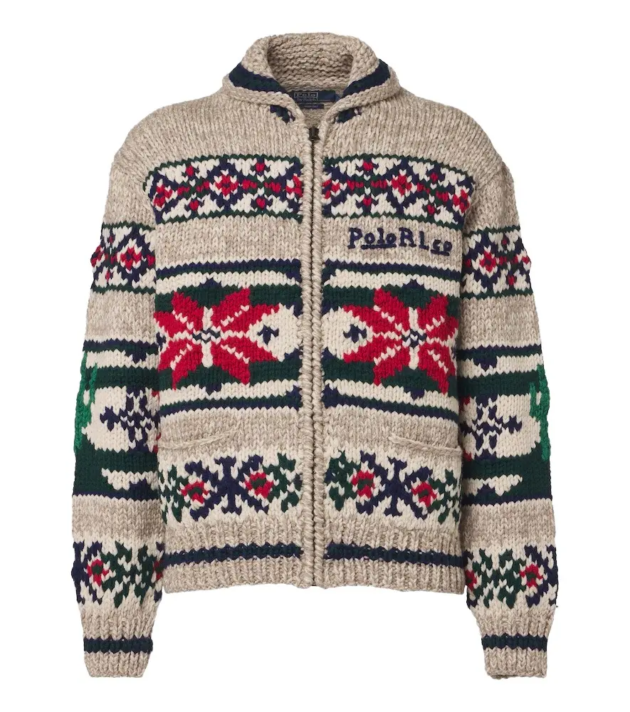 Polo Ralph Lauren Intarsia wool zip-up cardigan