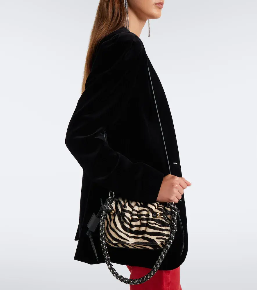 Isabel Marant Bolton XS calf hair and leather shoulder bag | Thumbnail 6