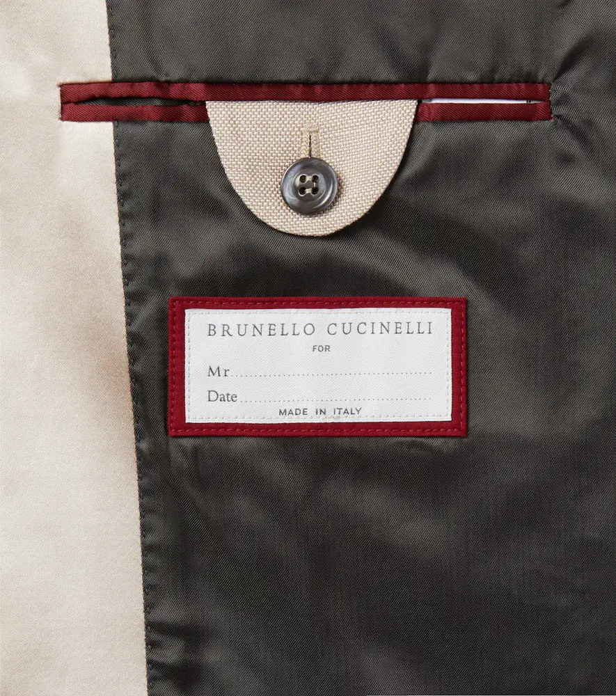 Brunello Cucinelli Double-breasted satin-trimmed silk blazer | Thumbnail 6 Brunello Cucinelli Double-breasted satin-trimmed silk blazer | Thumbnail 6