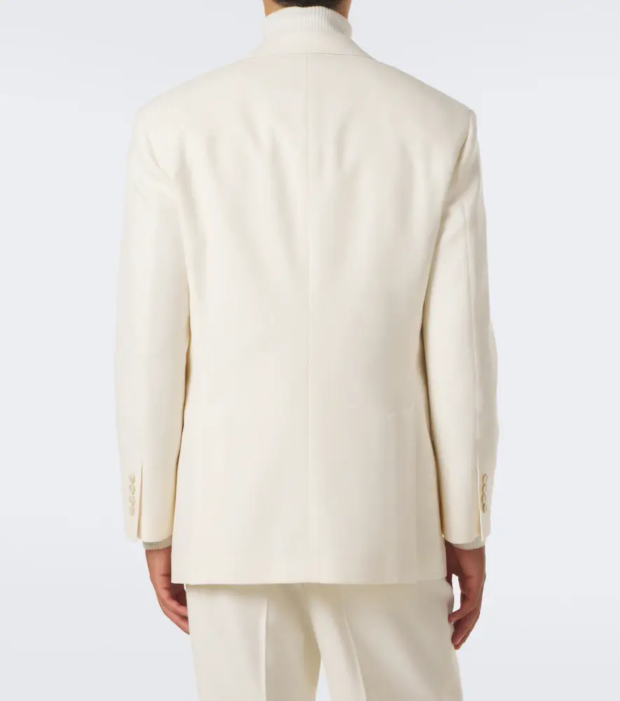Brunello Cucinelli Herringbone wool and cotton blazer | Thumbnail 6 Brunello Cucinelli Herringbone wool and cotton blazer | Thumbnail 6
