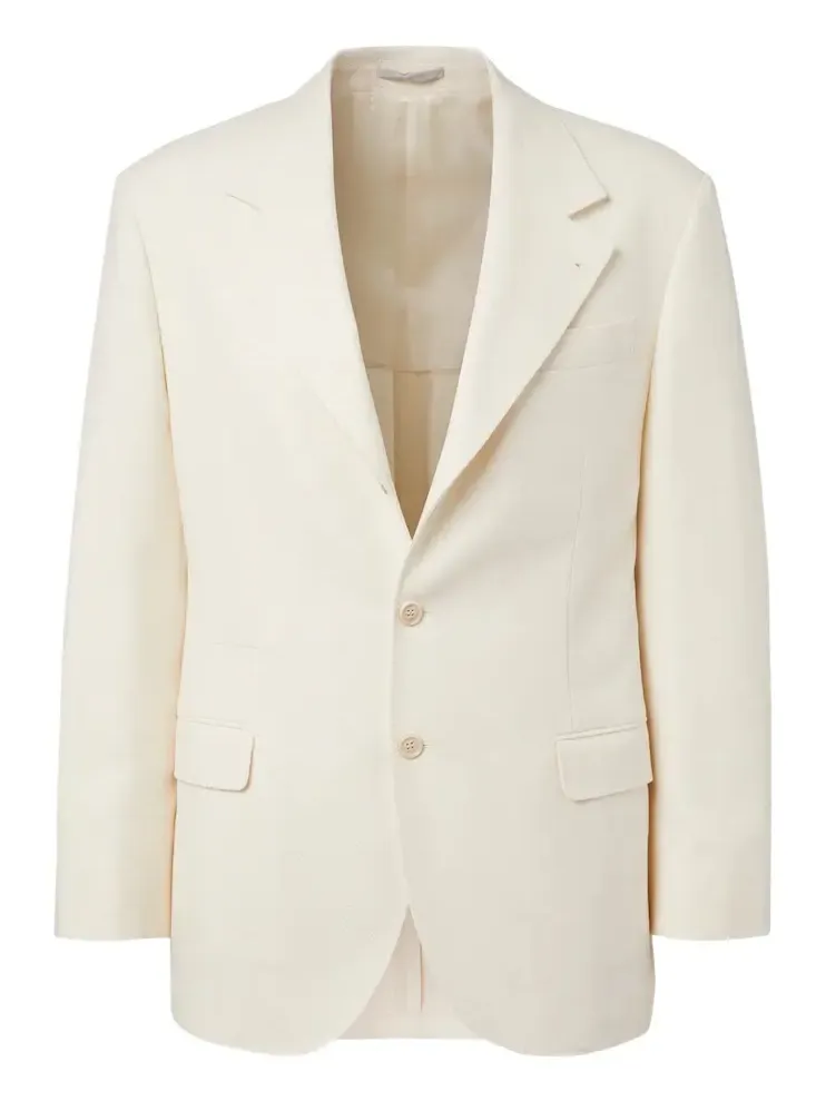 Brunello Cucinelli Herringbone wool and cotton blazer