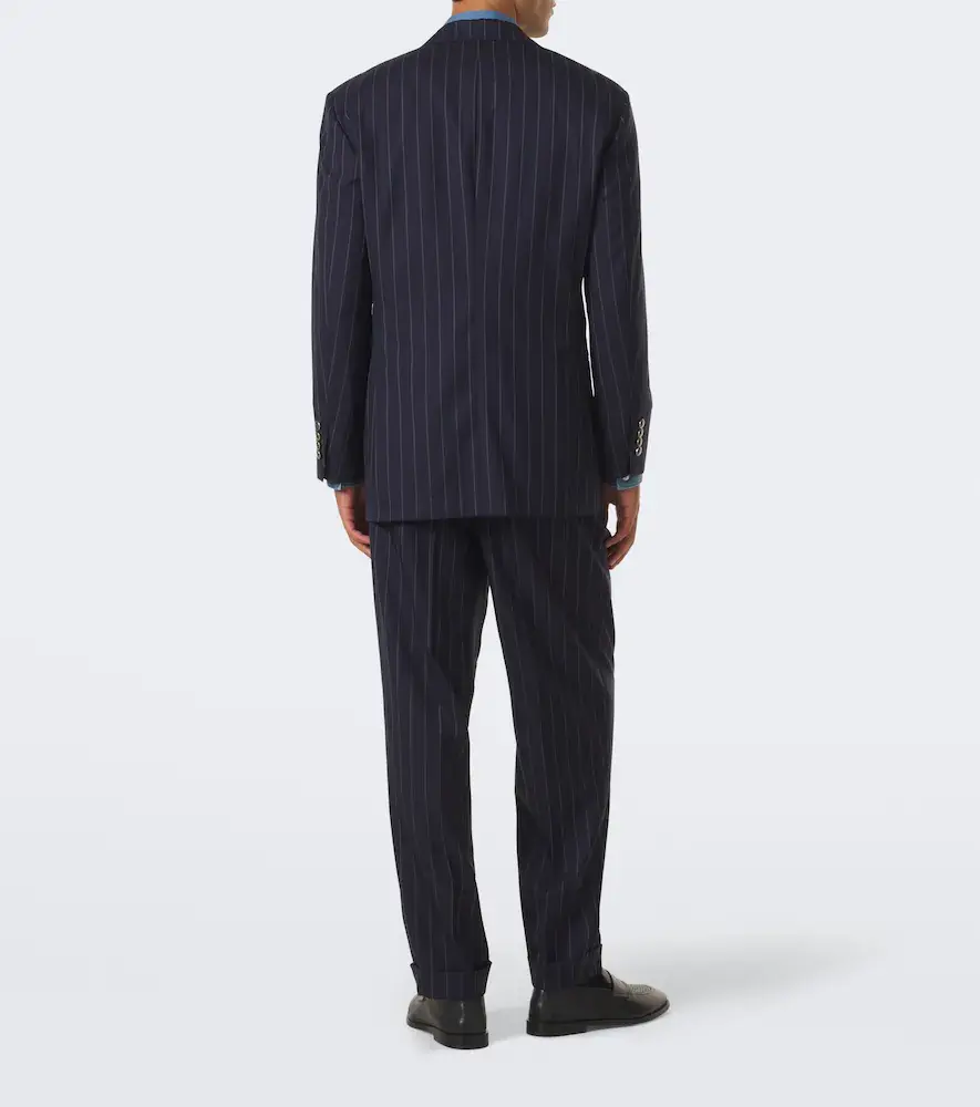 Brunello Cucinelli Chalk stripe virgin wool suit | Thumbnail 3 Brunello Cucinelli Chalk stripe virgin wool suit | Thumbnail 3