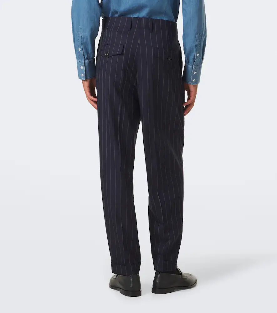 Brunello Cucinelli Chalk stripe virgin wool suit | Thumbnail 4 Brunello Cucinelli Chalk stripe virgin wool suit | Thumbnail 4