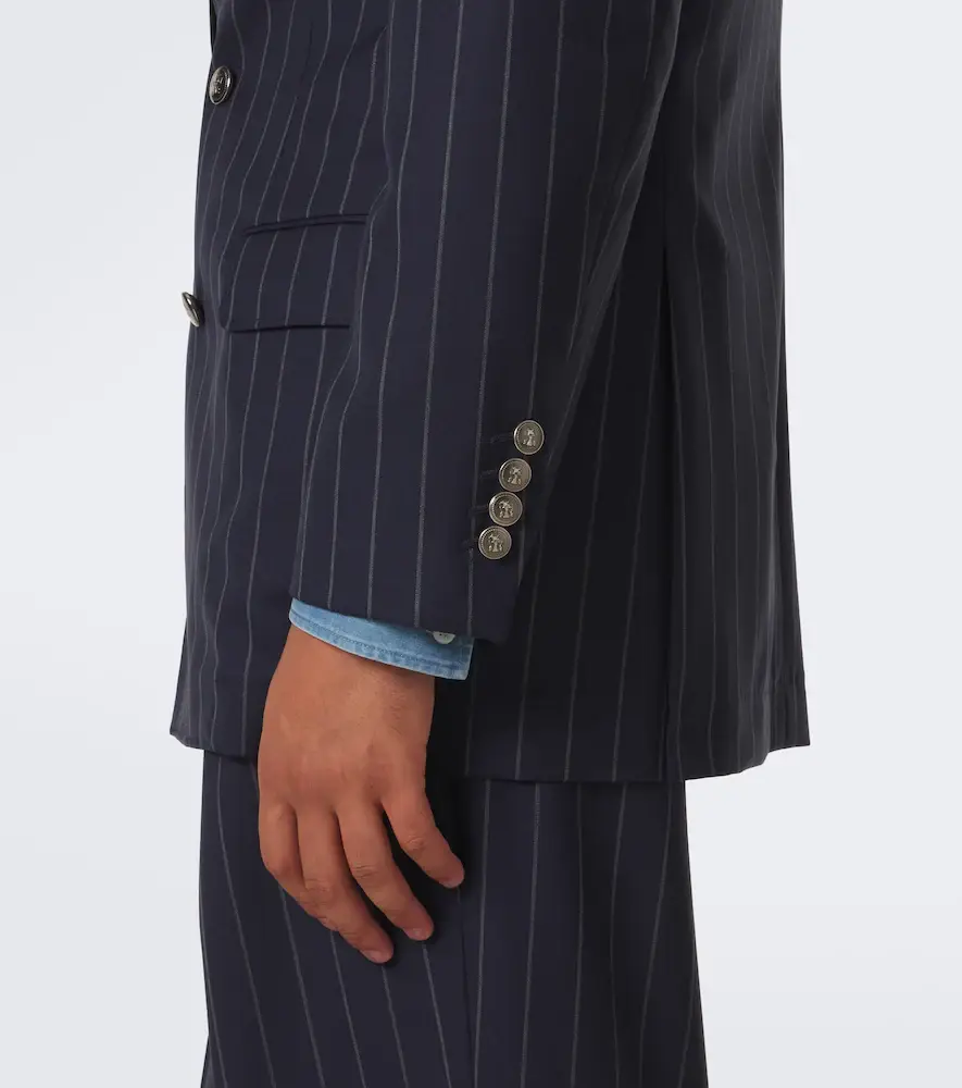 Brunello Cucinelli Chalk stripe virgin wool suit | Thumbnail 7 Brunello Cucinelli Chalk stripe virgin wool suit | Thumbnail 7