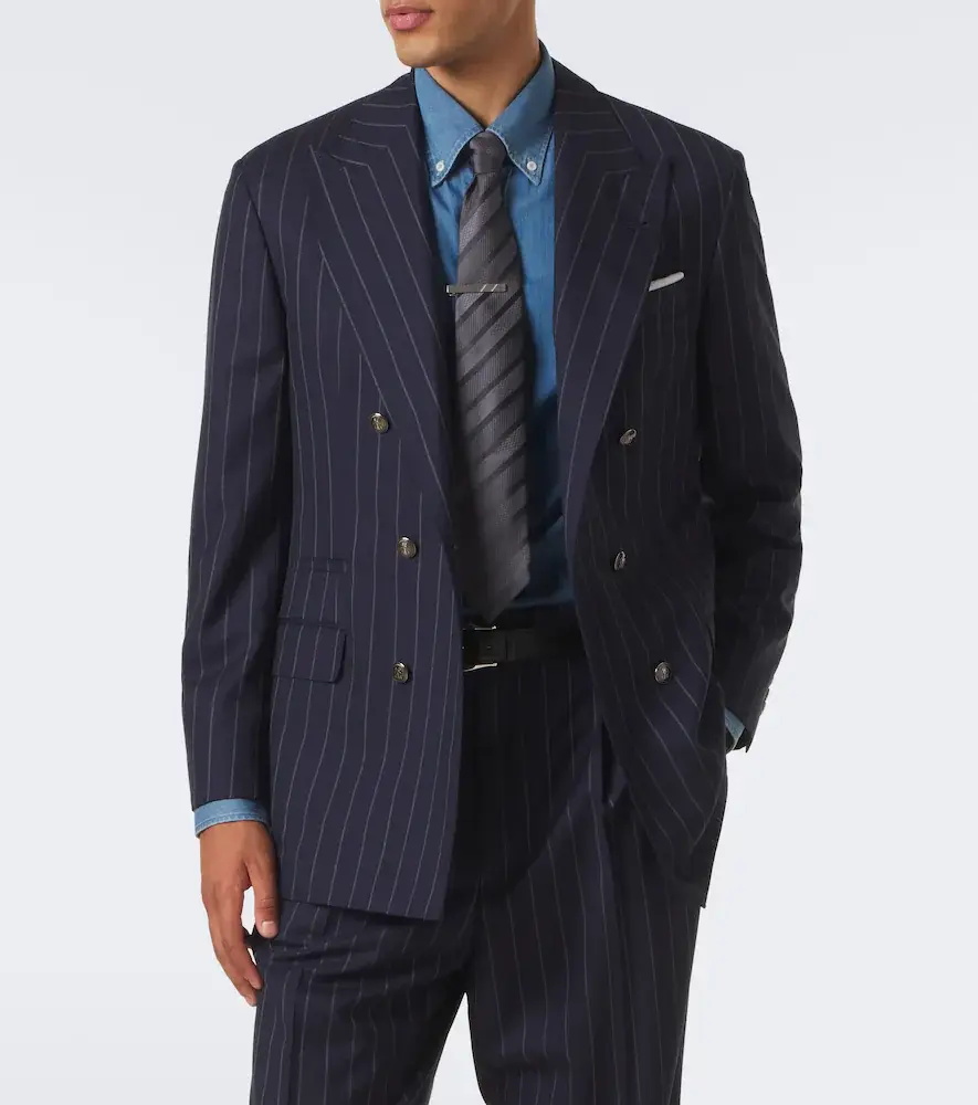 Brunello Cucinelli Chalk stripe virgin wool suit | Thumbnail 8 Brunello Cucinelli Chalk stripe virgin wool suit | Thumbnail 8