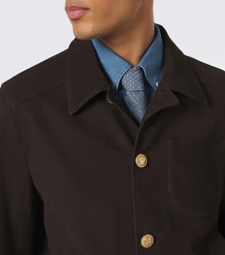 Brunello Cucinelli Cashmere-trimmed leather blouson jacket | Thumbnail 6 Brunello Cucinelli Cashmere-trimmed leather blouson jacket | Thumbnail 6