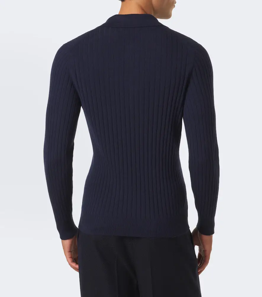 Brunello Cucinelli Ribbed-knit cashmere polo sweater | Thumbnail 4 Brunello Cucinelli Ribbed-knit cashmere polo sweater | Thumbnail 4