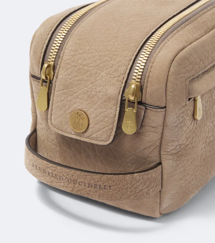 Brunello Cucinelli Leather toiletry bag | Thumbnail 3 Brunello Cucinelli Leather toiletry bag | Thumbnail 3