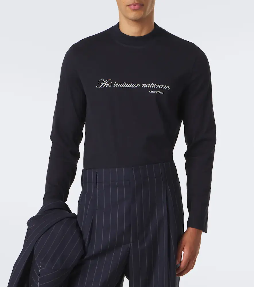 Brunello Cucinelli Printed cotton jersey T-shirt | Thumbnail 3 Brunello Cucinelli Printed cotton jersey T-shirt | Thumbnail 3