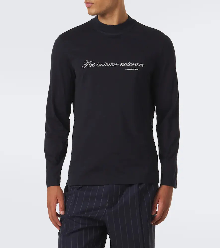 Brunello Cucinelli Printed cotton jersey T-shirt | Thumbnail 4 Brunello Cucinelli Printed cotton jersey T-shirt | Thumbnail 4